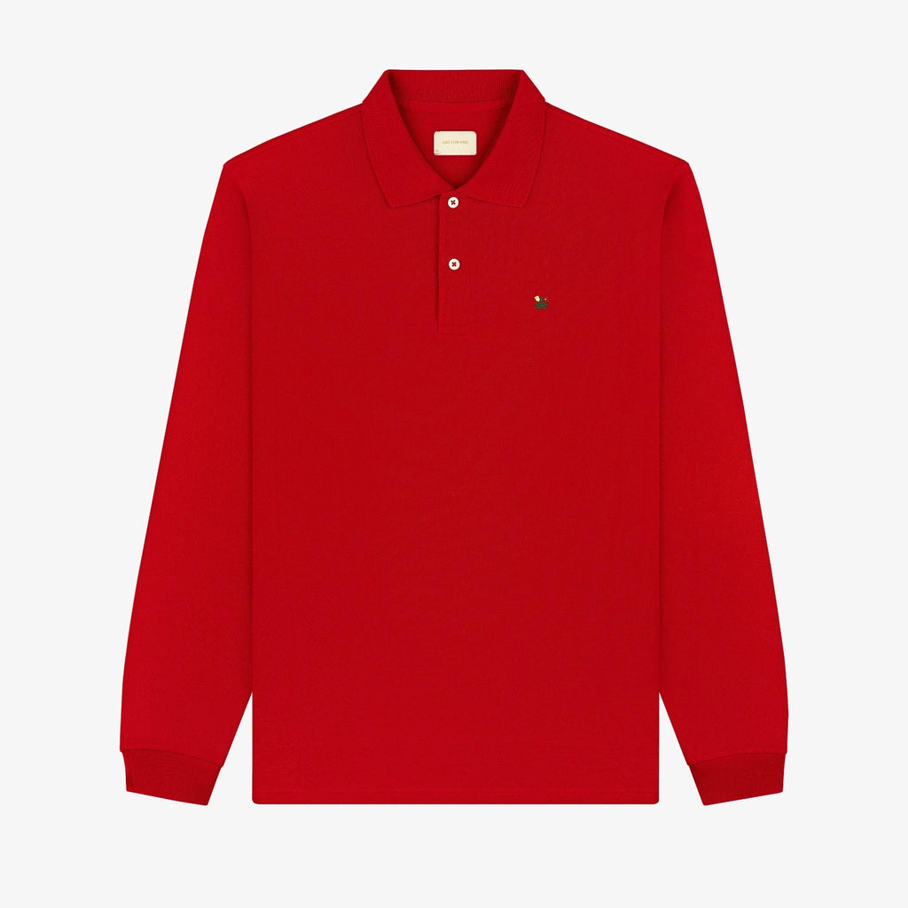 Long-Sleeve Crest   Piqué Polo