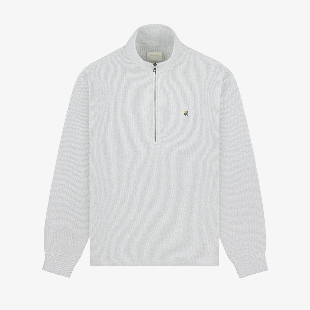 Crest Piqué Half-Zip Pullover