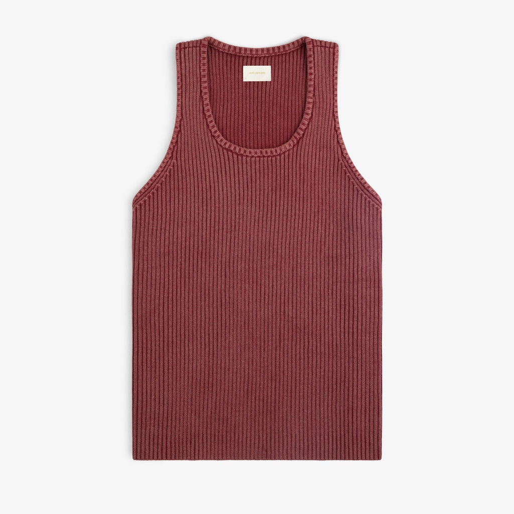 Stone Washed Knit Tank Top