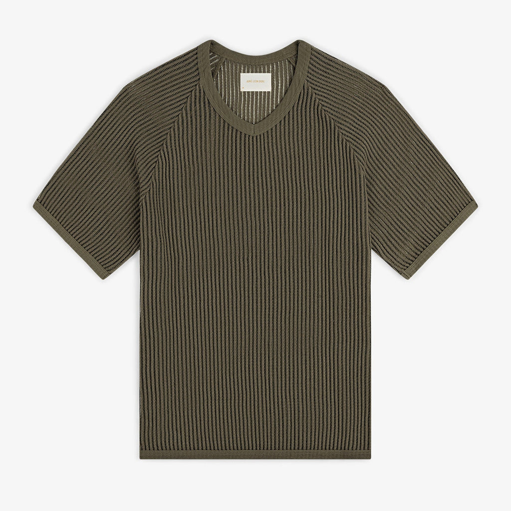 Mesh V-Neck Tee