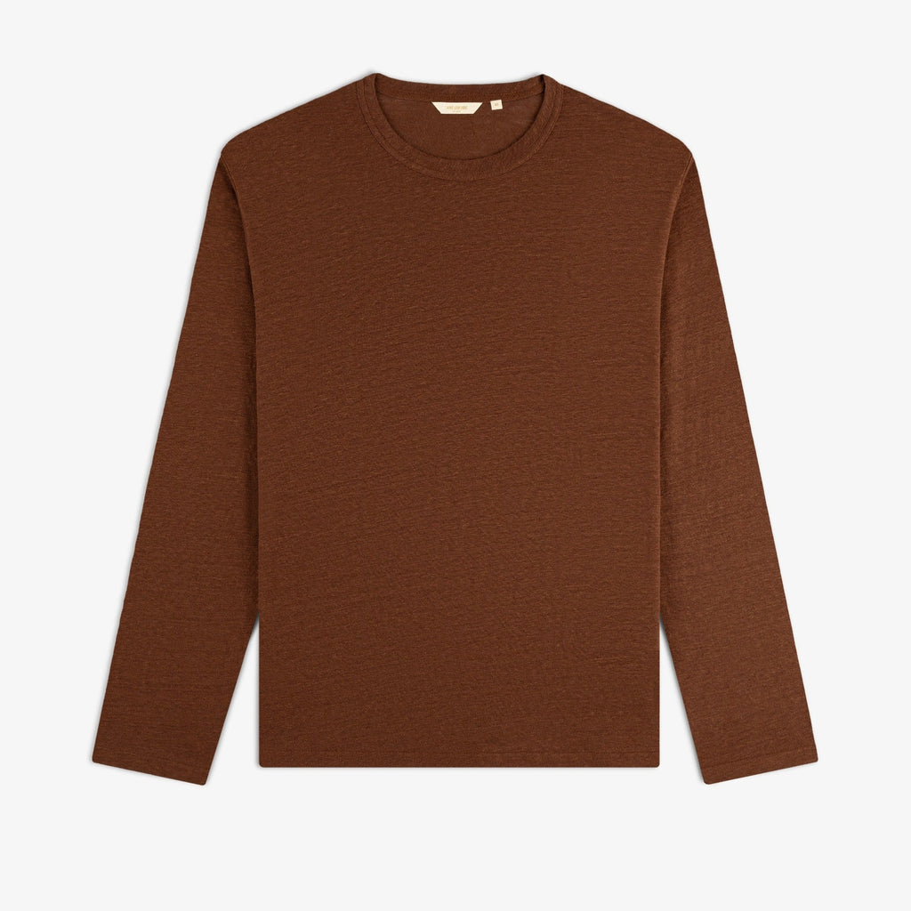 Long-Sleeve Linen Tee