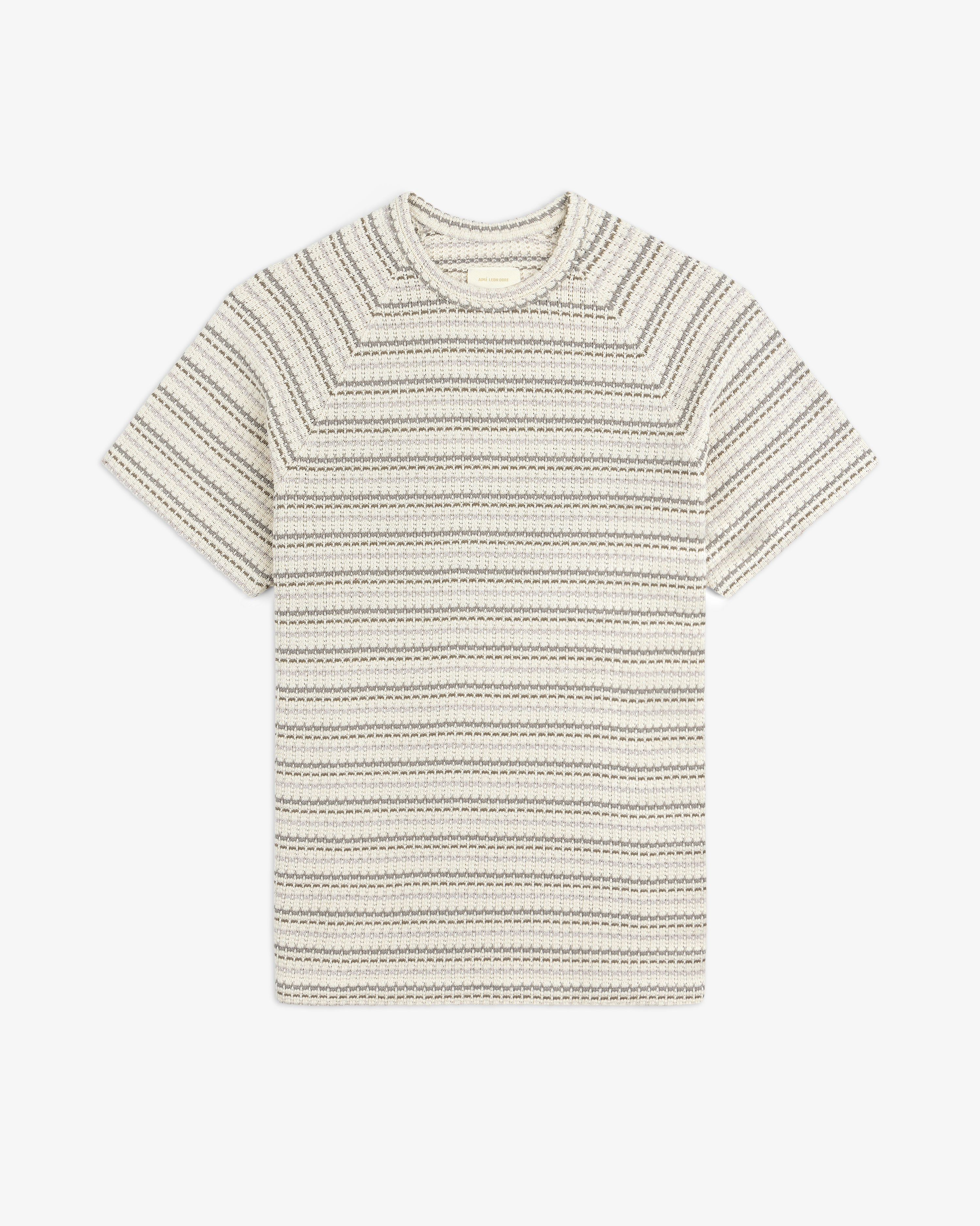 Jacquard Striped Tee
