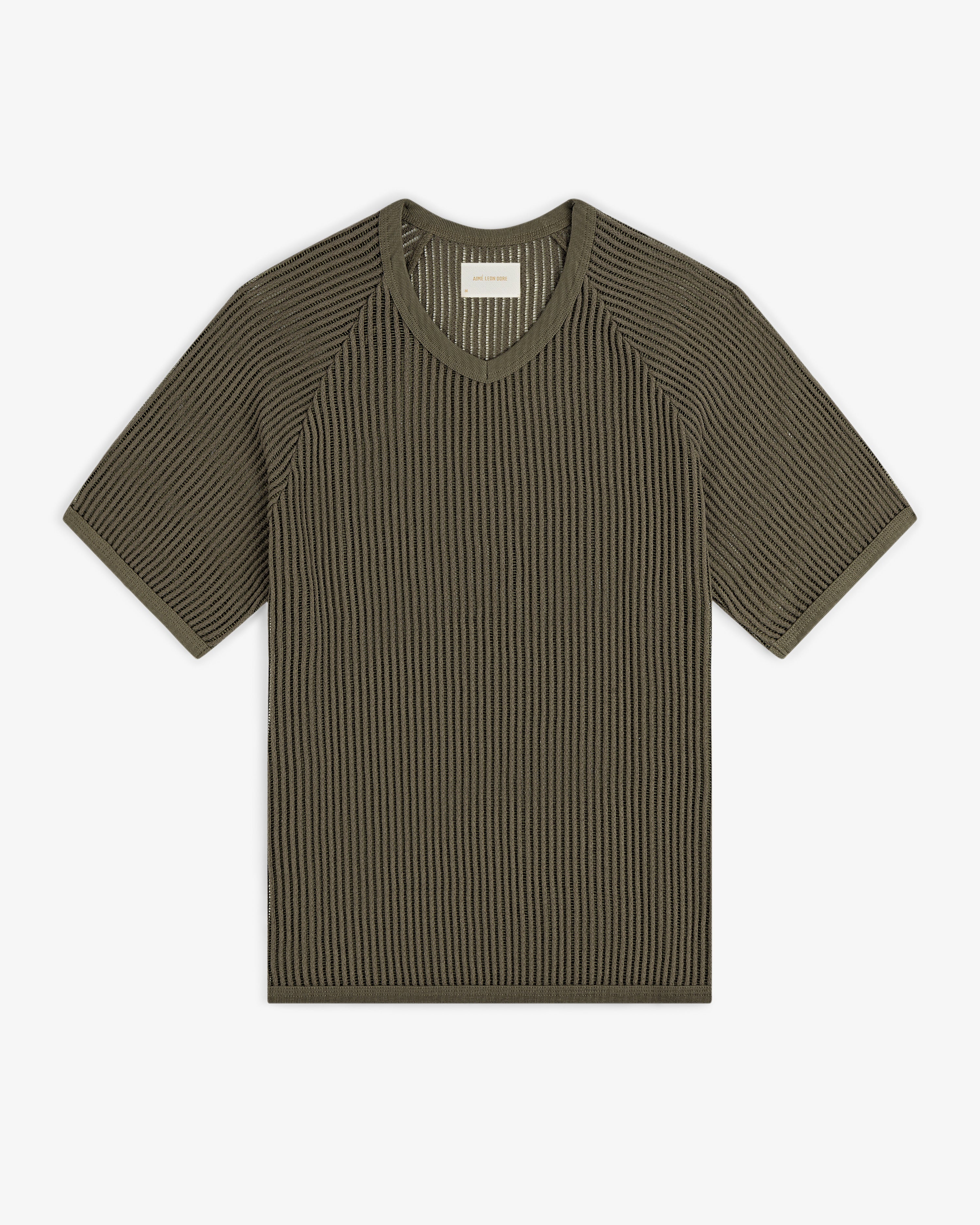 Mesh V-Neck Tee
