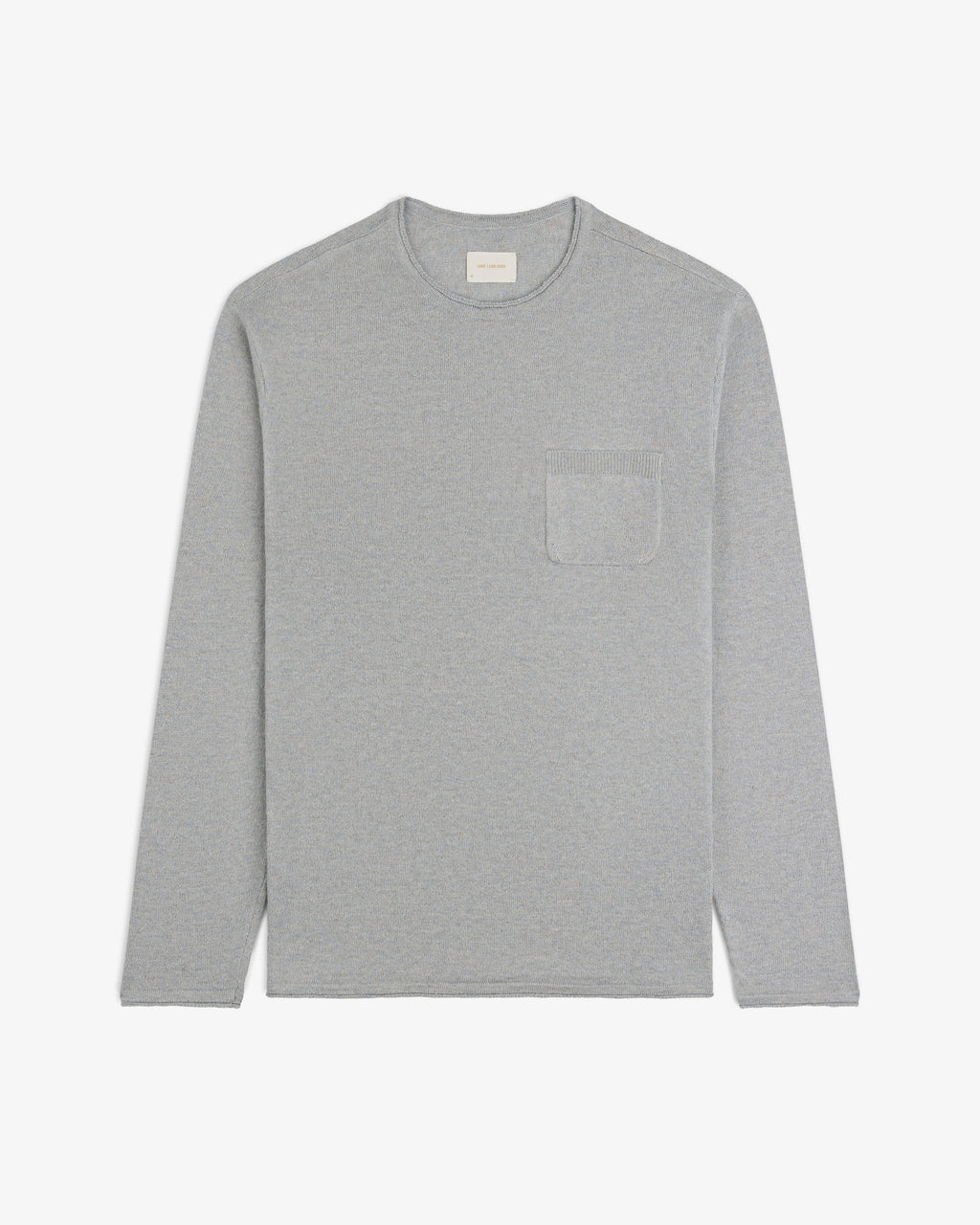 Long-Sleeve Knit Pocket Tee
