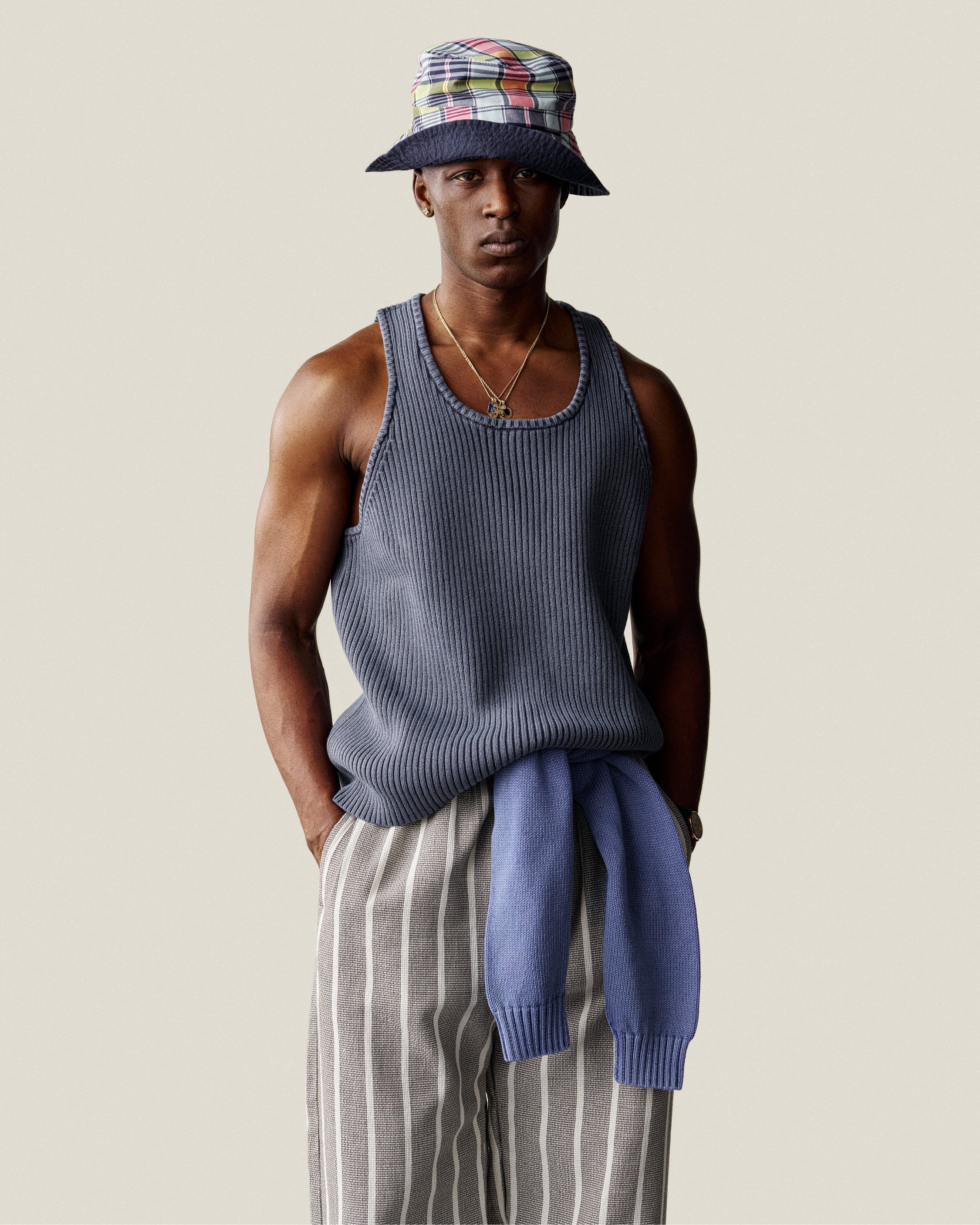 Stone Washed Knit Tank Top